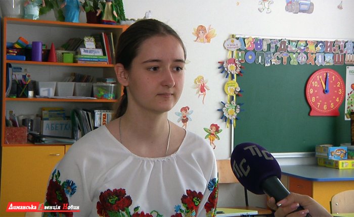 Ольга Громова, учениця 9-го класу Визирської школи.