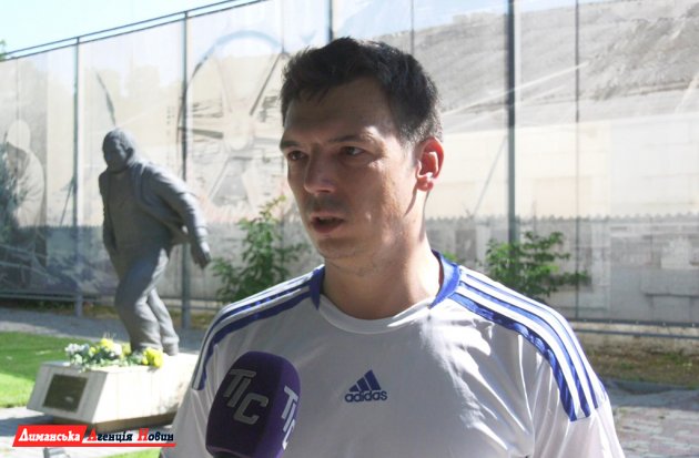 Антон Челмодєєв, гравець футбольної команди "ТІС-вугілля".