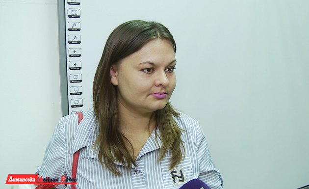 Ольга Ткаченко, мати першокласниці з Визирки.