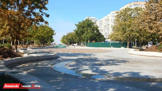 В Южном продолжается реконструкция проспекта Мира (фото)