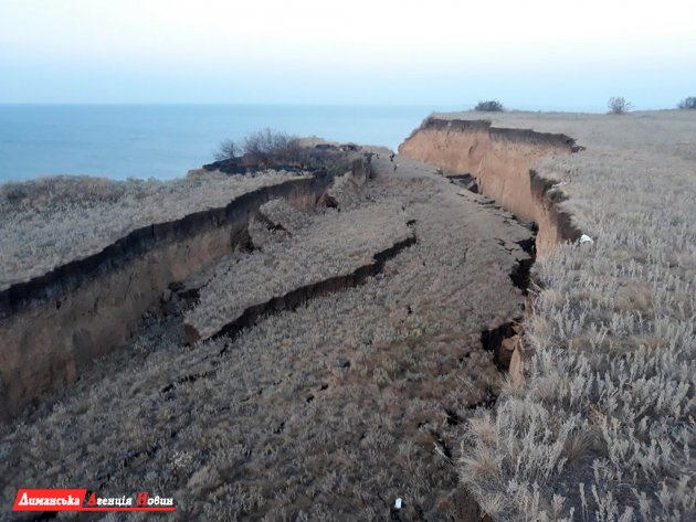 Можливість зсуву ґрунту в селі Морське Коблевської ОТГ.