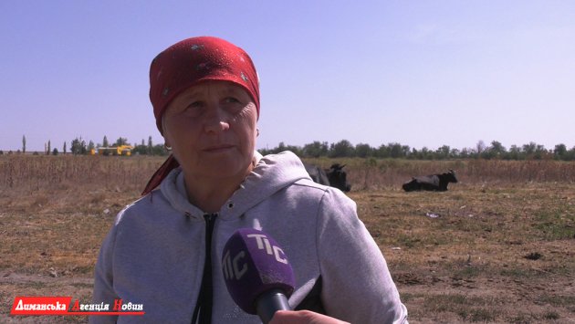 Екатерина, животновод, жительница села Першотравневое.