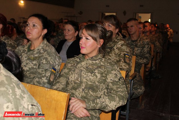 В селе Красноселка отпраздновали создание военной части.