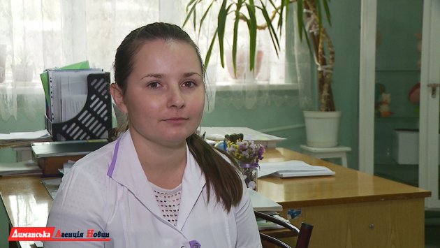 Дарина Плукчі, дитячий педіатр амбулаторії села Першотравневе.