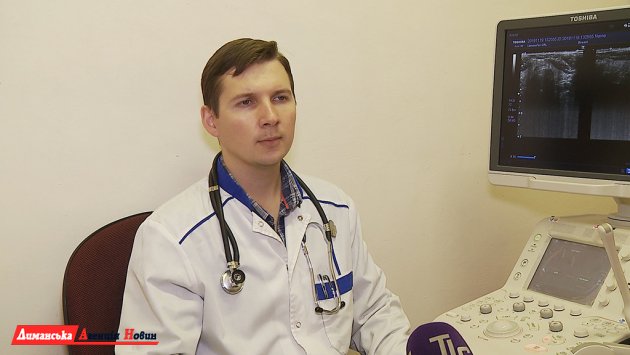 Виктор Чесалин, врач УЗИ диагностики Лиманской ЦРБ.