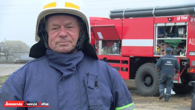 Володимир Юшков, пожежний МПК Визирської сільради.