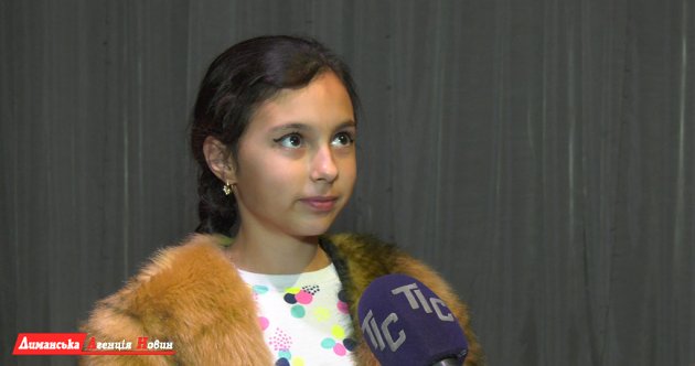 Діана Назарова, виконавець ролі маленької розбійниці в спектаклі "Снігова королева".
