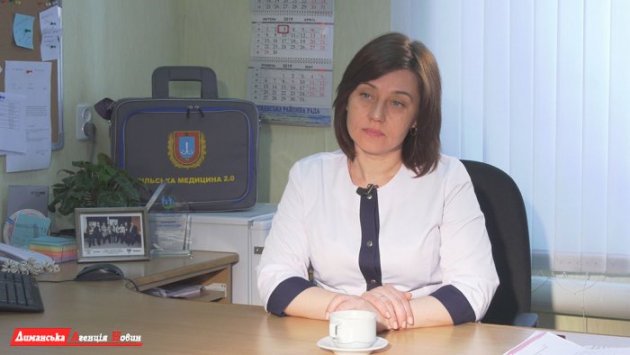 Еліна Концева, головна лікарка КНП ЦПМСД Лиманської райради.