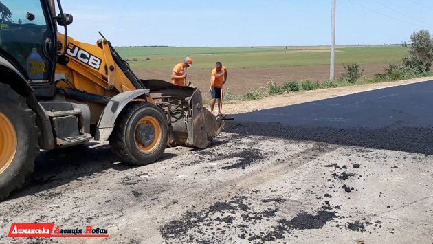 Порт и Любополь: в Визирской ОТГ частично отремонтировали стратегически важную дорогу (фото)