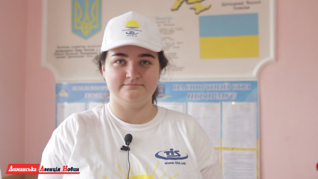 Анастасія Максимова, голова молодіжної ради Визирської сільської ради.