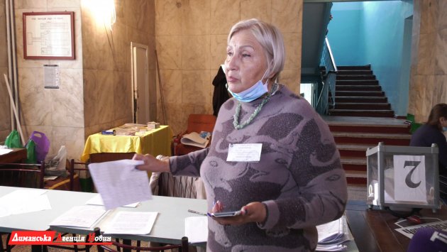 Валентина Колева, председатель избирательного участка № 510494 (с. Першотравневое)