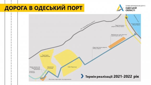 «Укравтодор» определил подрядчика строительства дороги к Одесскому порту (фото)