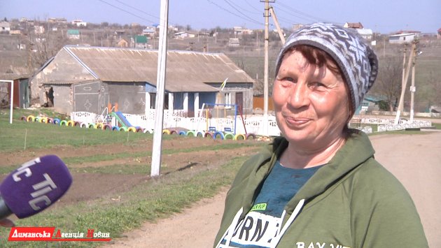 Вера Русу, работница по благоустройству в с. Пшеняново.