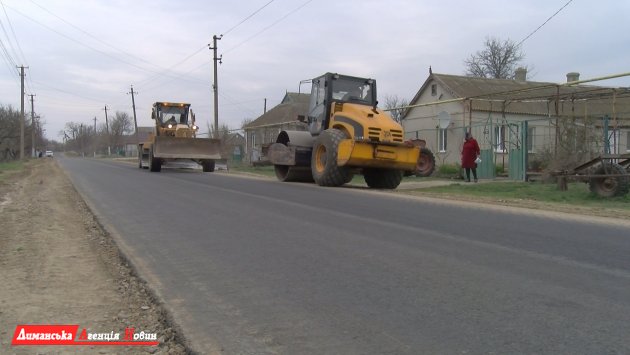 Визирська ОТГ: у Любополі зробили ремонт дорожнього покриття (фото)