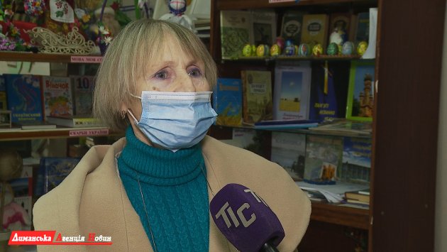 Ольга Жердецька, бібліотекарка Дмитрівської гімназії.