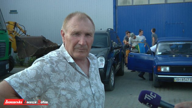 Володимир Галіцин, учасник автопробігу, житель с. Дмитрівка.
