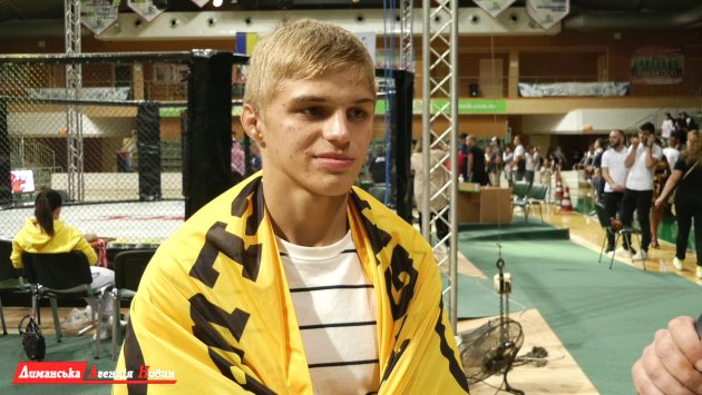 Никита Зубаль, победитель турнира «Yuzhny fight cup» среди аматоров.