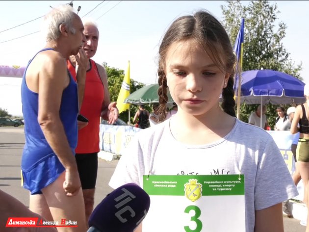 Марія, учасниця легкоатлетичного забігу «Кубок Красносілки».