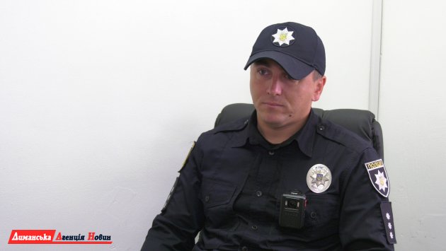 Євген Наумов, поліцейський офіцер Красносільської ОТГ, старший лейтенант поліції.