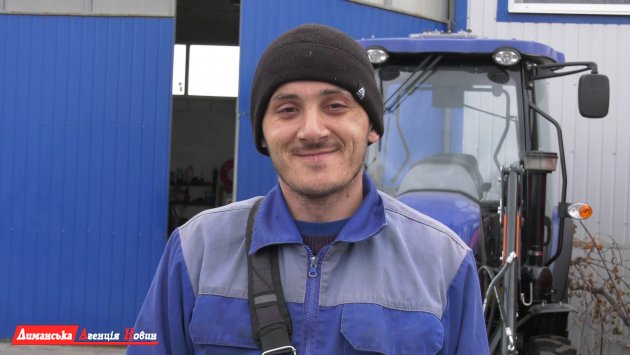 Виктор Челак, тракторист КП «Визирське джерело».