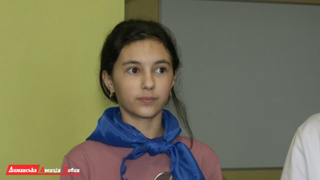 Диана Назарова, ученица 8-Б класса Першотравневого лицея.