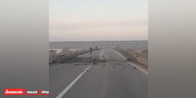 Мост между Одесской и Николаевской областями поврежден (видео, обновлено)