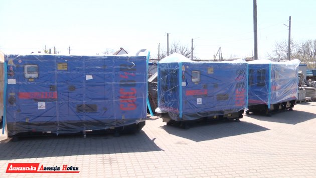 В Визирскую громаду доставили промышленные генераторы от USAID «Говерла» (фото)