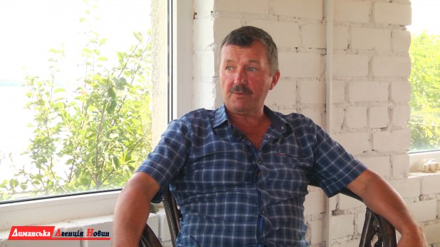 Володимир Слободніченко, художник, житель села Кордон