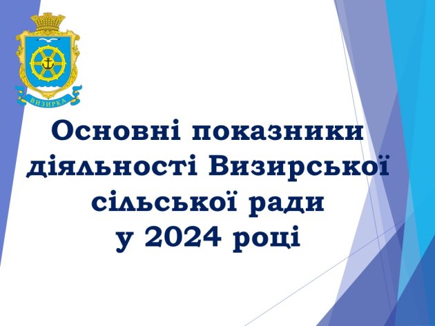 Визирський сільський голова опублікував звіт про основні показники діяльності Визирської сільради у 2024 році